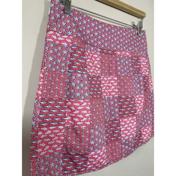 Vineyard Vines Pink and Blue Mini Skirt - Picture 4 of 8